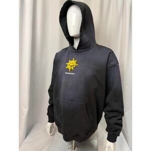 NWT!‎ Primitive Men's Burn P Long Sleeve Pullover Hoodie BLK/NY XL